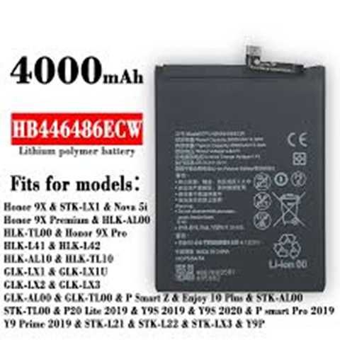 Bateria HB446486ECW  Huawei Honor 9X, Honor 9X Pro, Nova 5i, P Smart Pro (2019), P Smart Z, P20 Lite (2019), Y9 Prime 2019